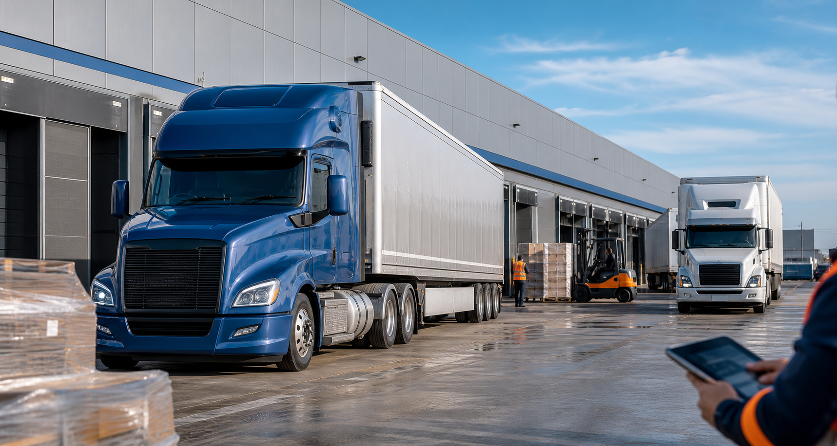 Road cargo freight trucks